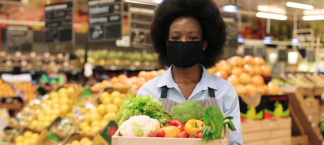 Image of woman in grocery store